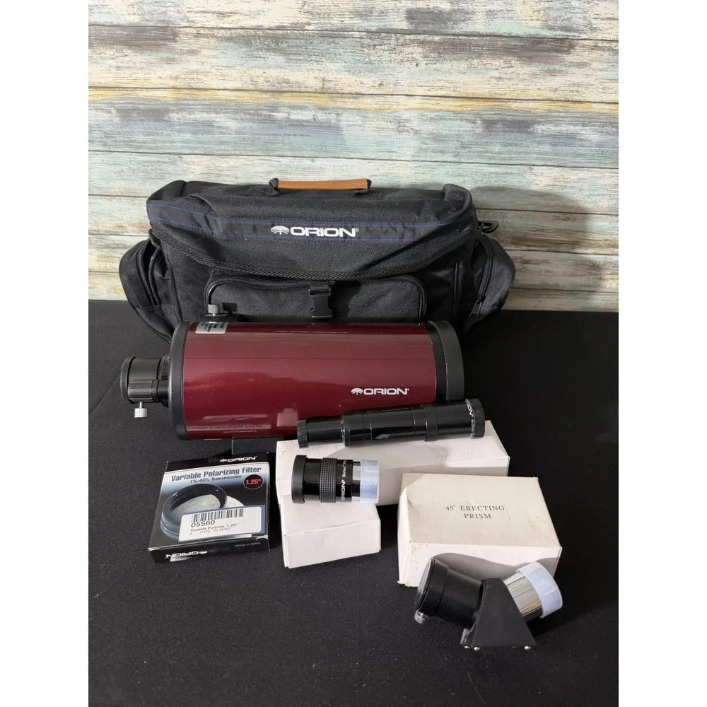 Orion APEX 102 mm Maksutov-Cassegrain Telescope‎ w/ Case 1-40% Filter and Extras